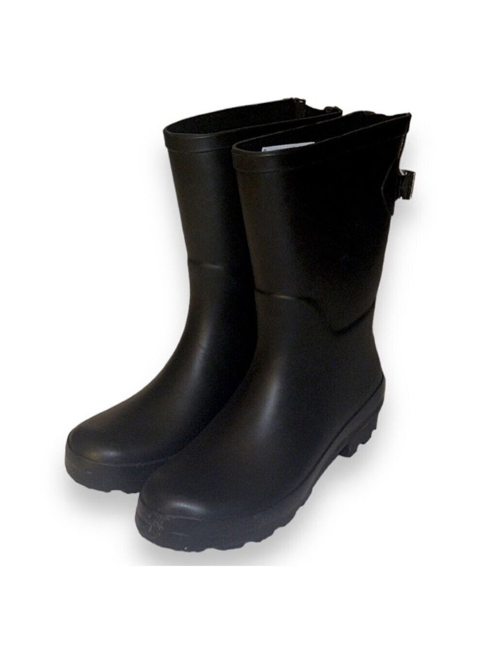 A New Day Women's Black Vicki Mid Calf Rain Boots Size 6